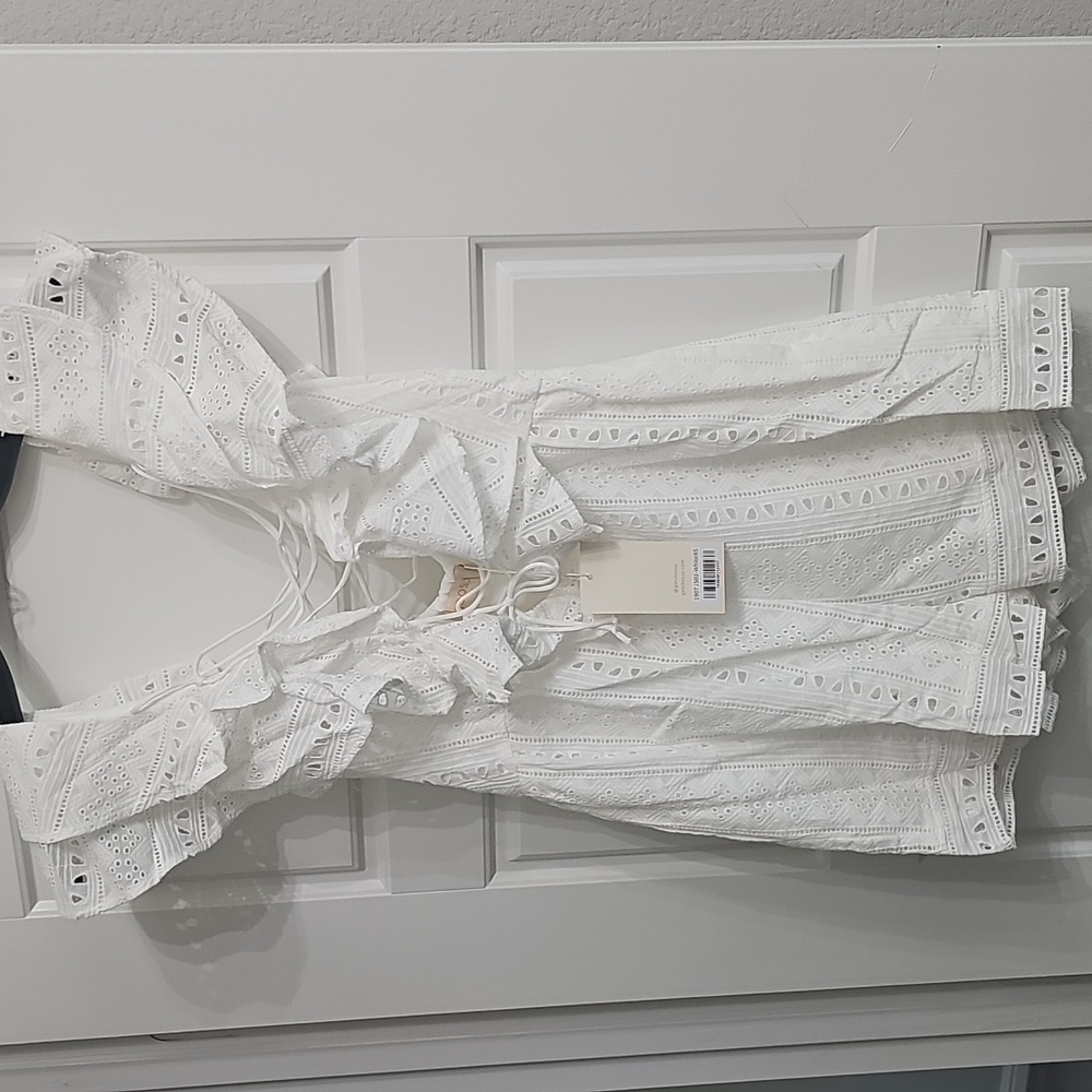 Choosy White Lace-Detailed Romper NWT Size XS - Picture 3 of 6